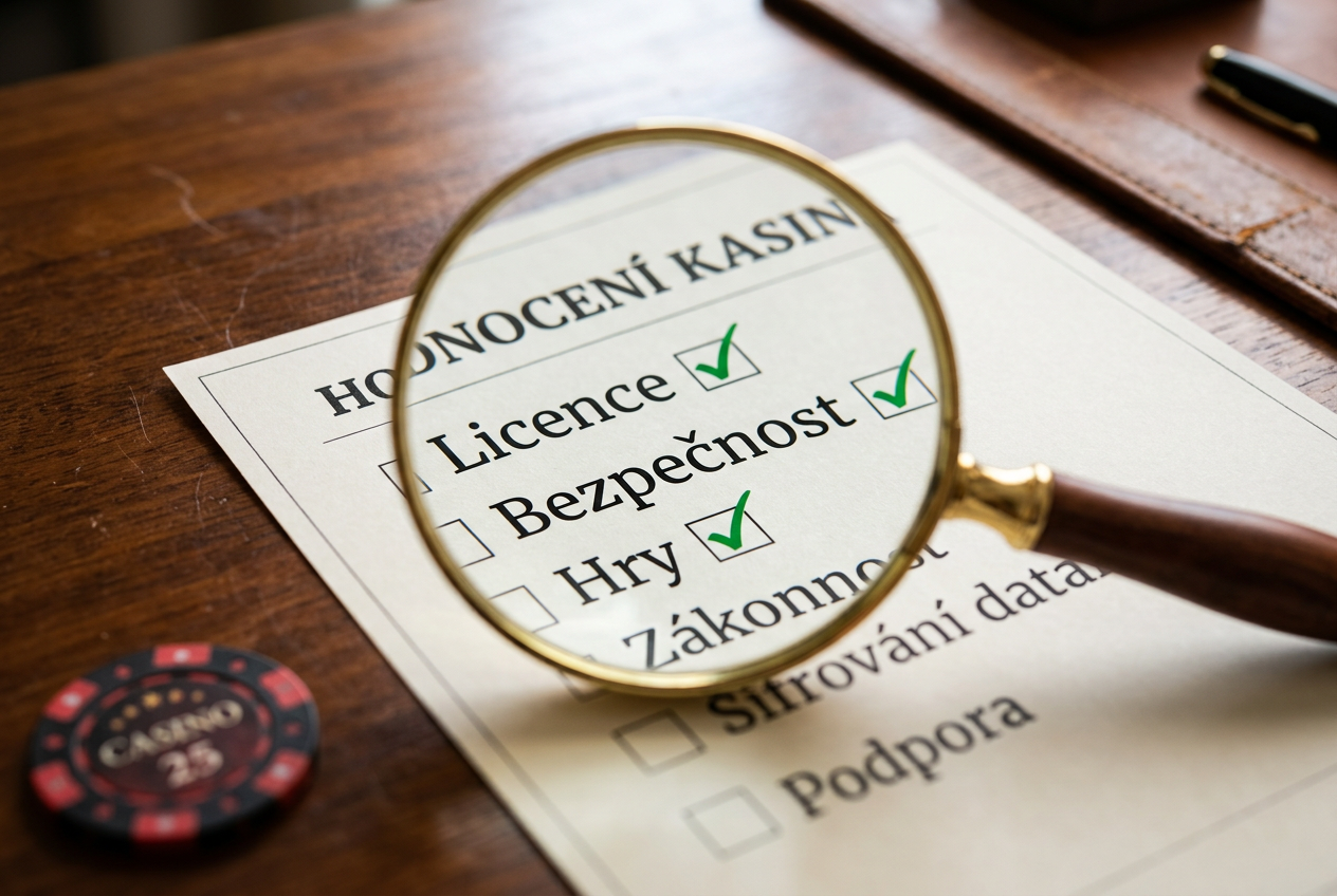 Detailní pohled na checklist s potvrzenými body bezpečnosti a licencí